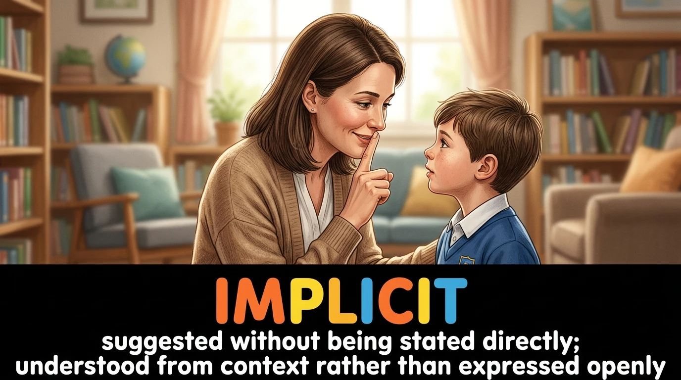 English Illustration for implicit
